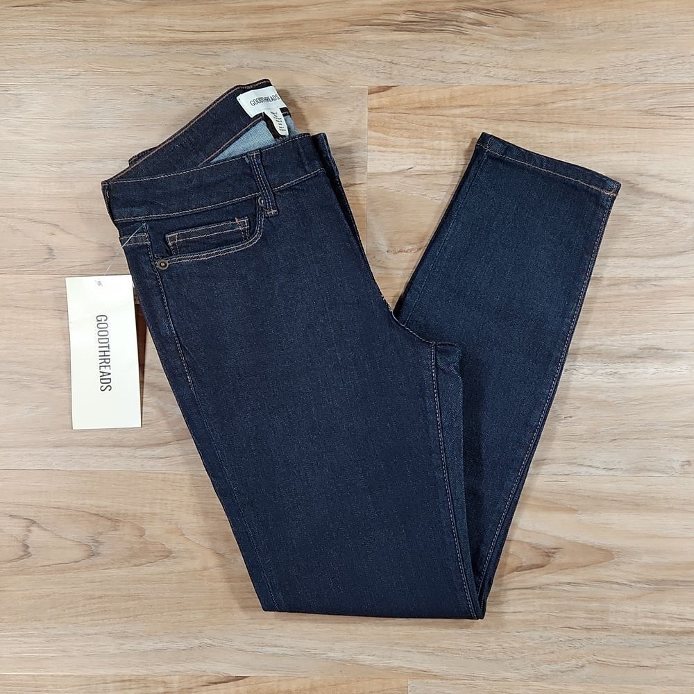 🔸️NWT Goodthreads Dark Blue Skinny Jeans Size 4/27